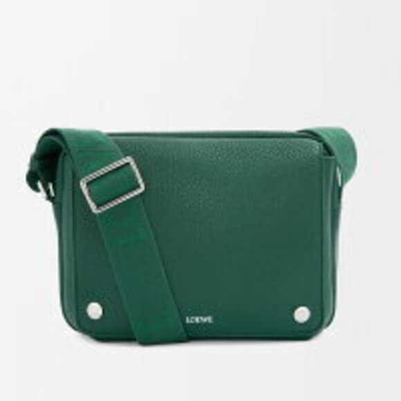 Loewe Handbags - LOEWE Spring Summer Pebble Messenger Bag XS Evergreen